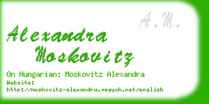 alexandra moskovitz business card